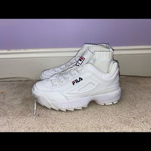 Fila Disruptors with Sock 🤍❤️💙